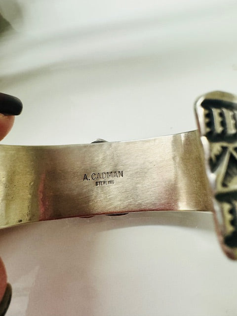Navajo Kingman Heart Cuff