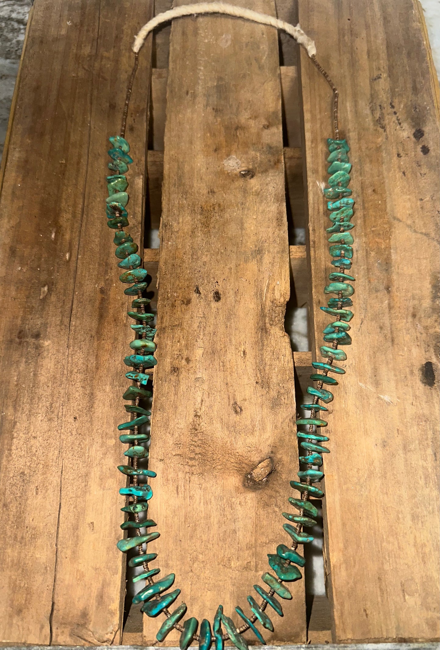 Navajo Chunky Chip Turquoise Necklace