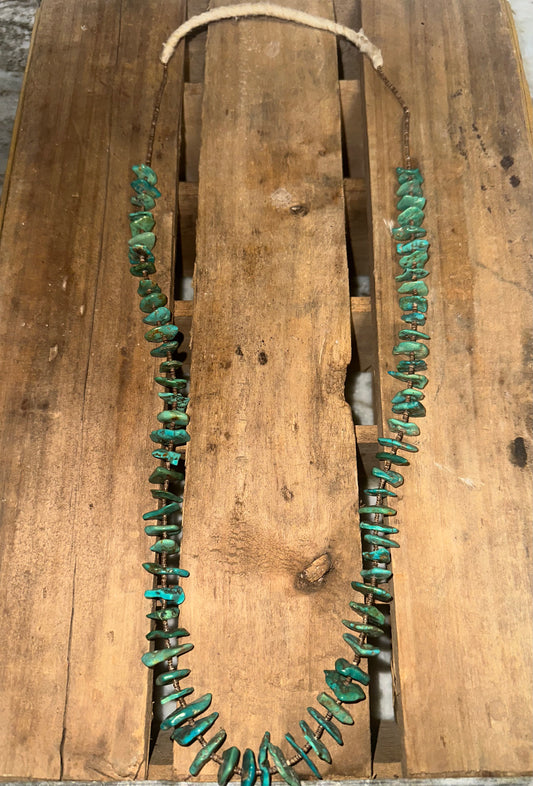 Navajo Chunky Chip Turquoise Necklace
