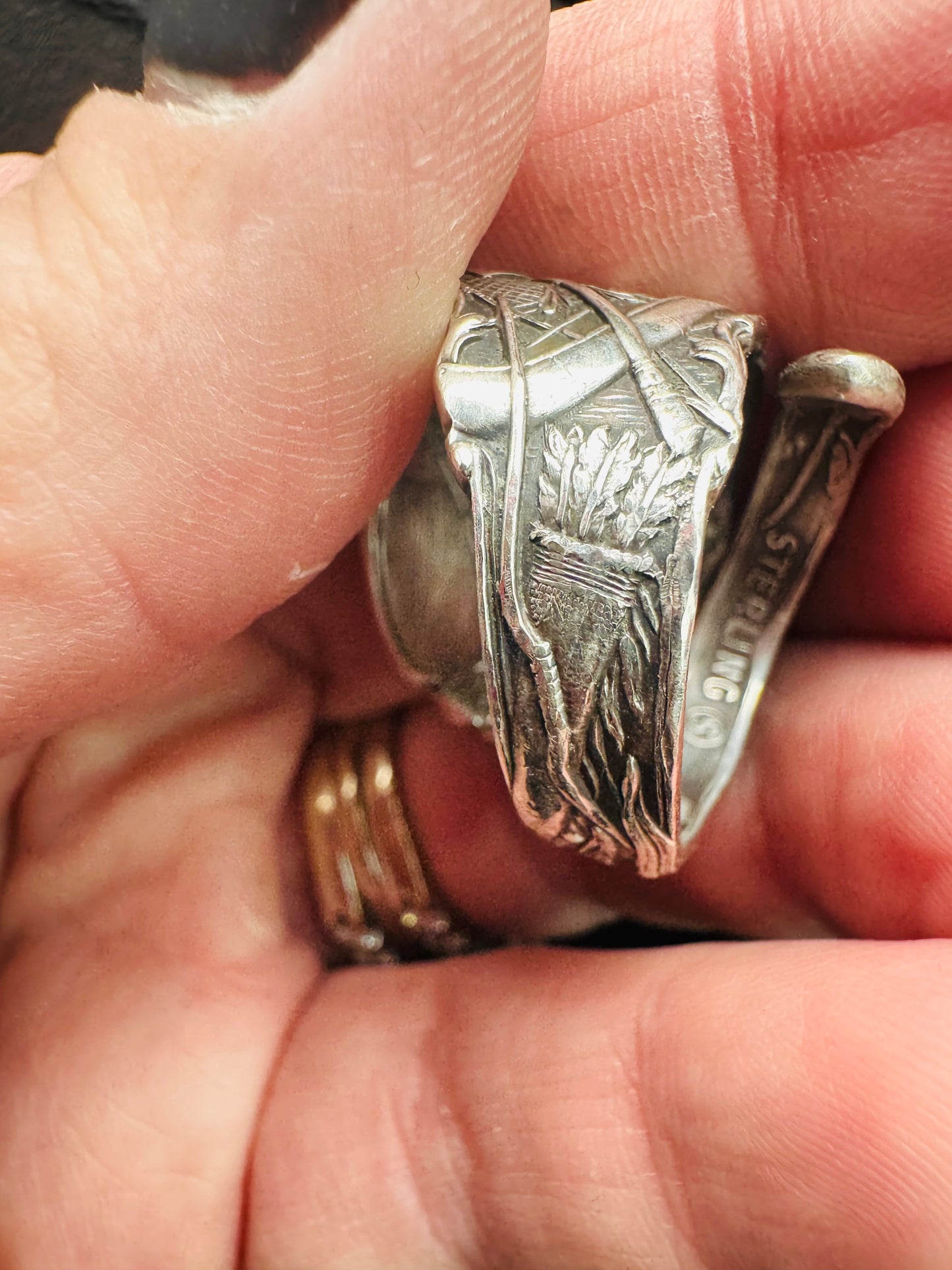 Native Indian Head - Sterling Silver