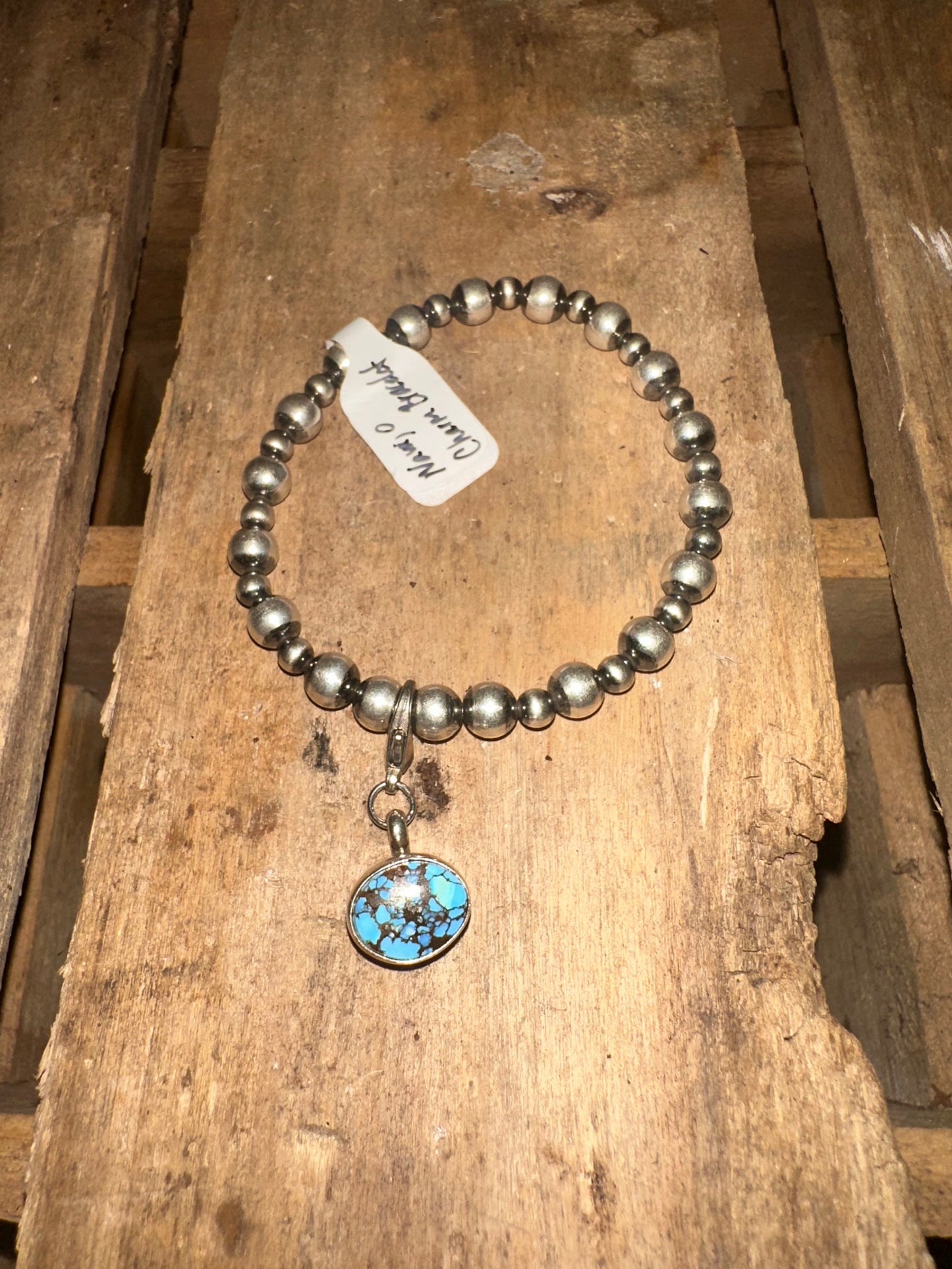 Stretchy Pearl Charm Bracelet