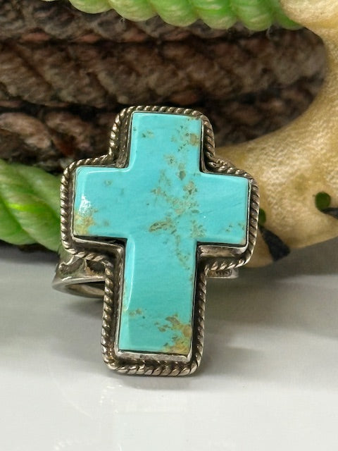 Navajo Turquoise Heart Ring