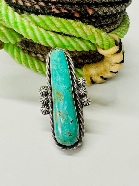 Navajo Kingman Totem Ring