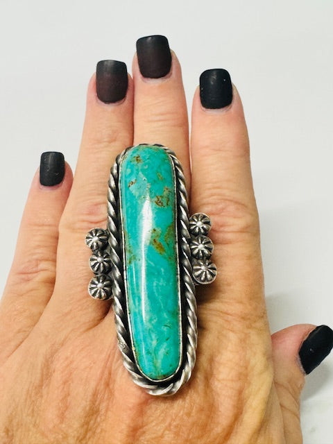 Navajo Kingman Totem Ring